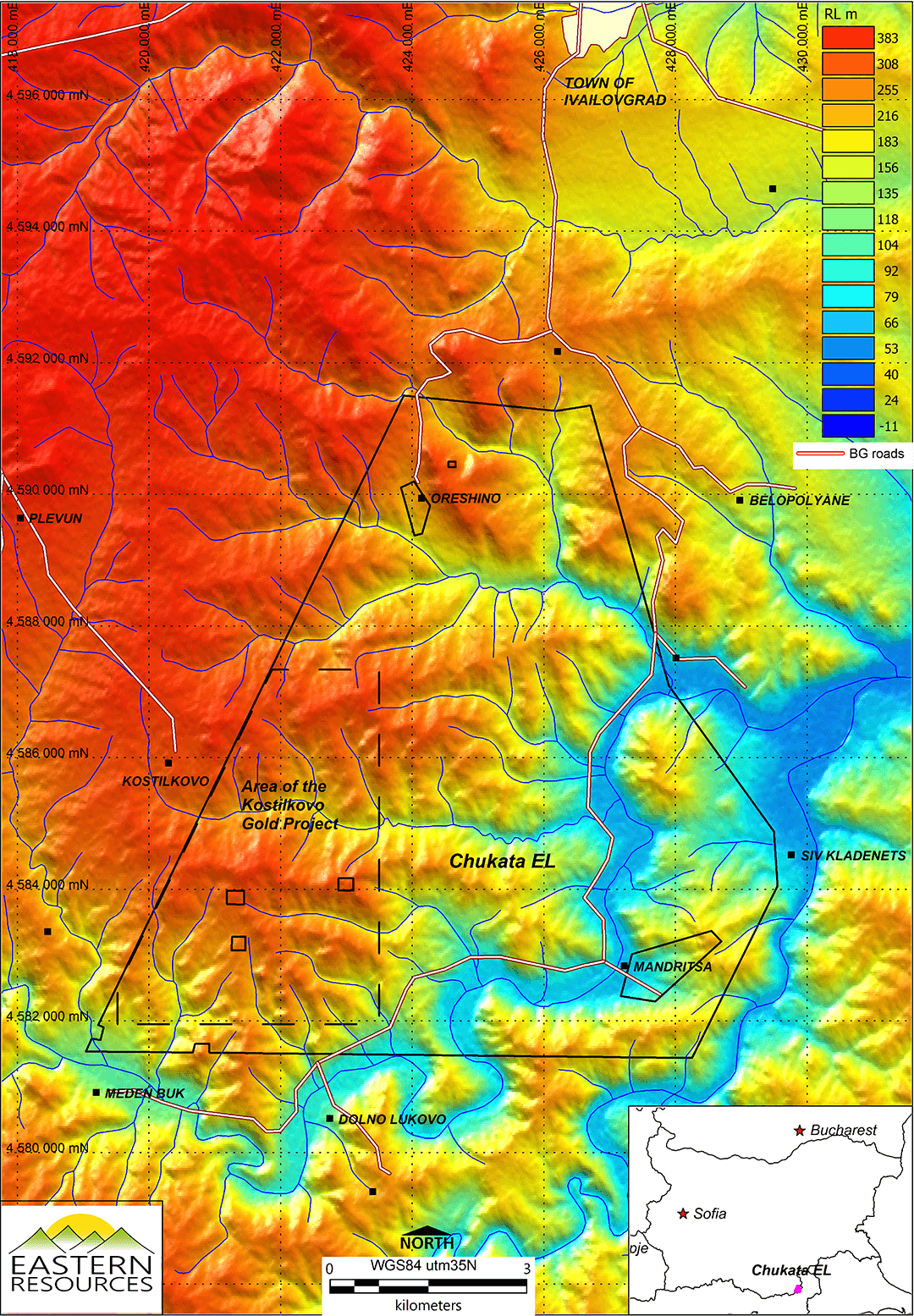 kostilkovo snapshot image - Kostilkovo Gold Project